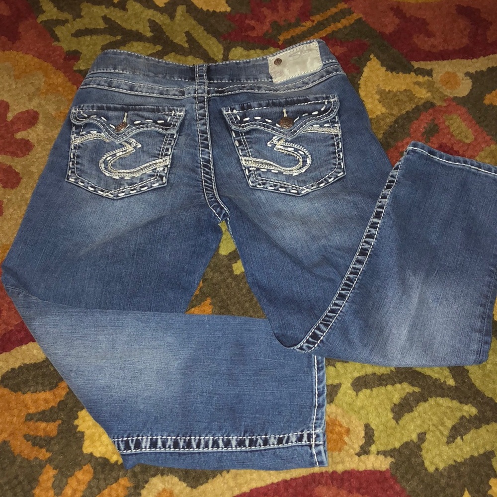 Silver Suki Flap Capris